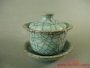 供应龍泉青瓷--茶具--哥窯蓋杯