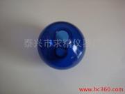 供应玻璃工艺品/装饰球/蓝色空心玻璃球