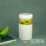 供应陶瓷茶叶罐 【品牌直销】圣雅龙“福蝶”亚光釉陶瓷茶叶罐