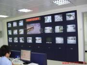 供应盈科十联三层电视墙 （黑色）控制台